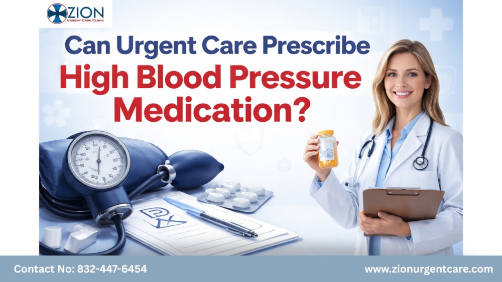 can urgent care prescribe high blood pressure medication
